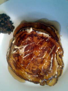 A picture of pumpkin spice pancakes.
