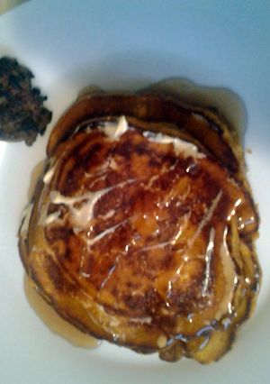 A picture of pumpkin spice pancakes.