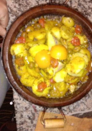 صورة لوصفة طاجين بالدجاج