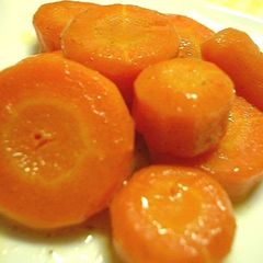 Carrots Glacé Easy in the Microwave A picture of Carrots Glacé Easy in the Microwave.