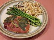 A picture of prosciutto asparagus
