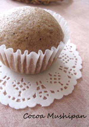 A picture of Steamed Cocoa Bread with Pancake Mix.