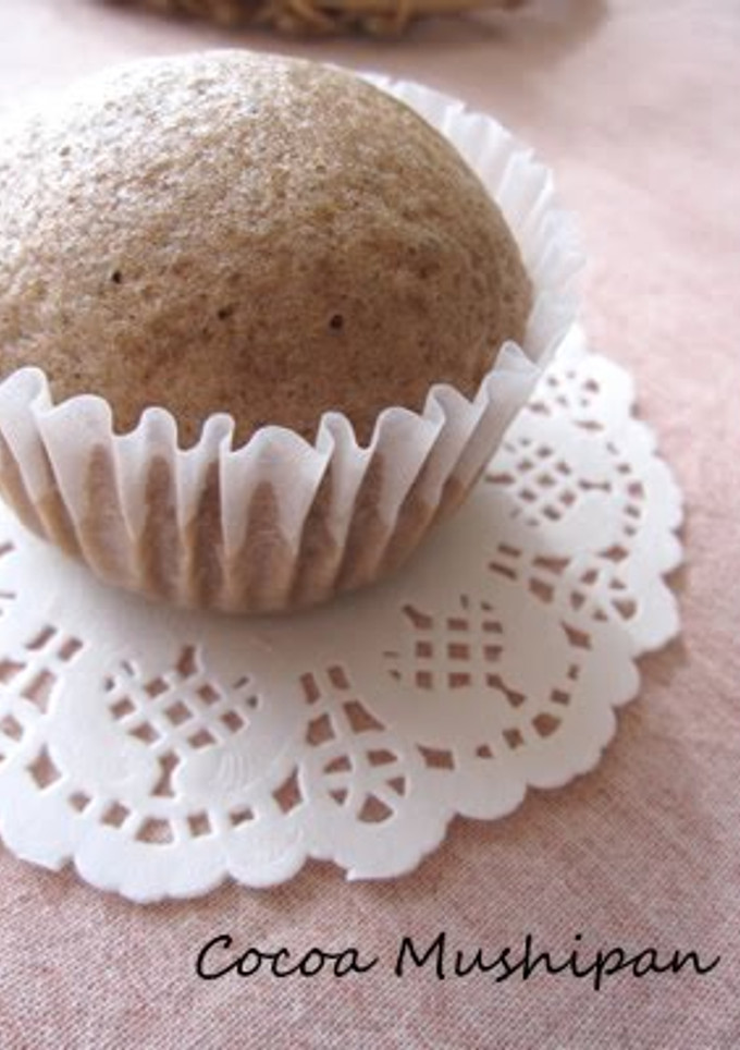 A picture of Steamed Cocoa Bread with Pancake Mix.