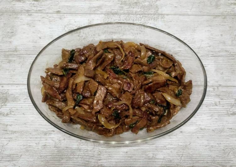 Ternera con salsa de ostras