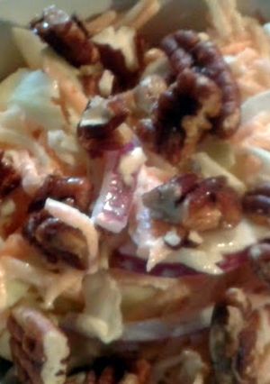 A picture of Maple Pecan Coleslaw.