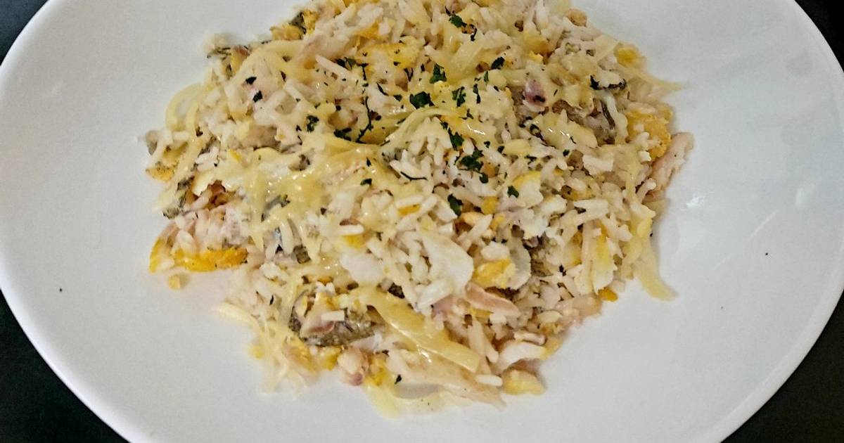 My smoked Haddock,Rice & Grated Smoked Cheese Recipe by Maureen 😀 Cookpad