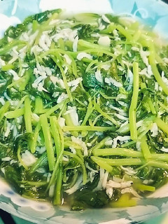 莧菜吻仔魚 的食譜成品照片