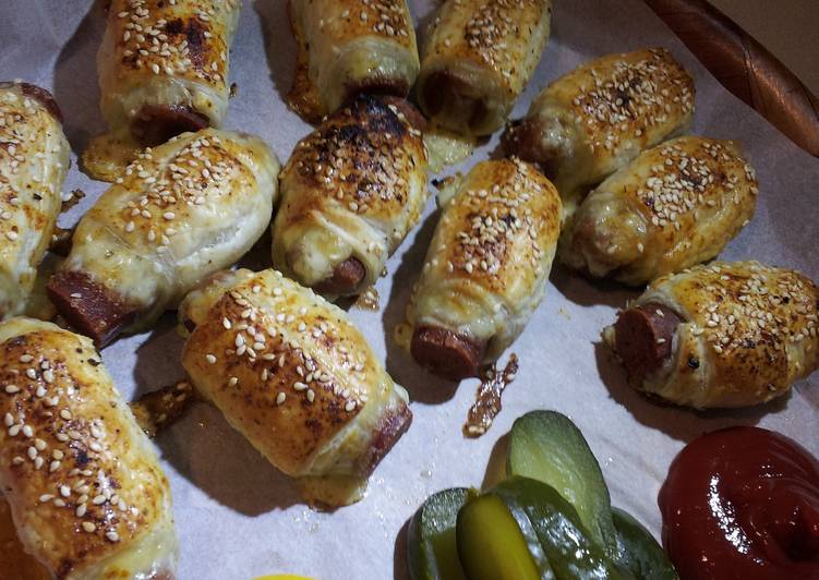 Recipe of Quick Vegetarian pigs in blanket