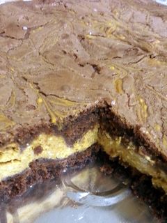 A picture of Pumpkin Swirl Brownies.