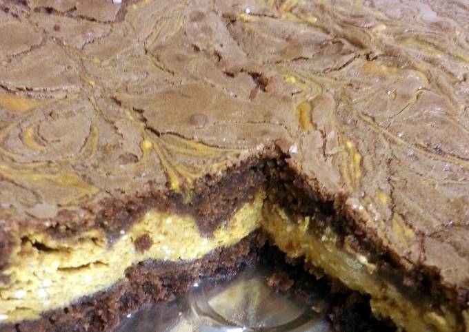 Pumpkin Swirl Brownies