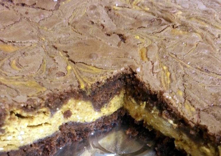 Recipe of Quick Pumpkin Swirl Brownies