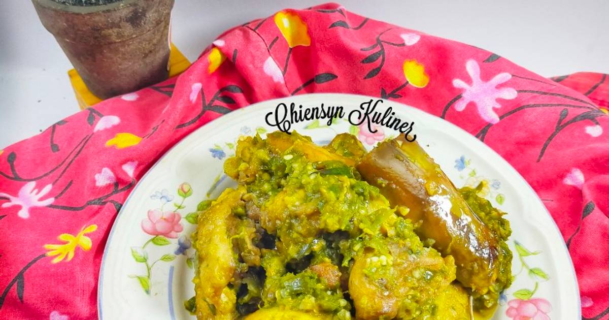 Resep Ayam Terong Sambal Hijau Rasanya Maknyus
