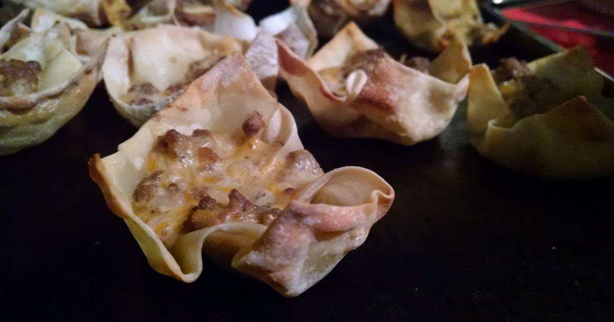 Sausage & Ranch Wonton Appetizers Recipe by Kristina Cookpad