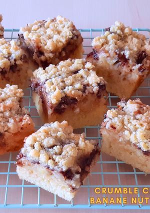 Une photo de CRUMBLECAKE BANANE-NUTELLA