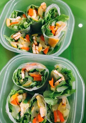 Hình của món 🌯Salad Cuộn Eat Clean.