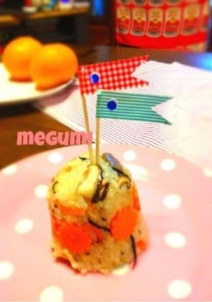 A picture of Children's Day Rice with Carp Streamer Pick Decorations.