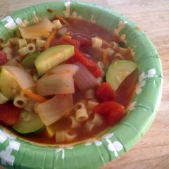 A picture of Macaroni Soup.