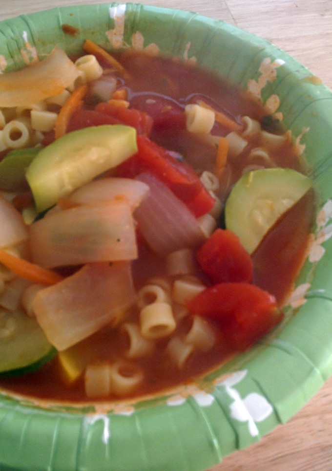 A picture of Macaroni Soup.
