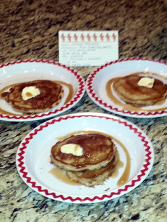 A picture of Oatmeal Buttermilk Pancakes.