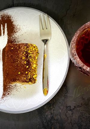 عکسی از دستور دسر یخچالی نسکافه ای