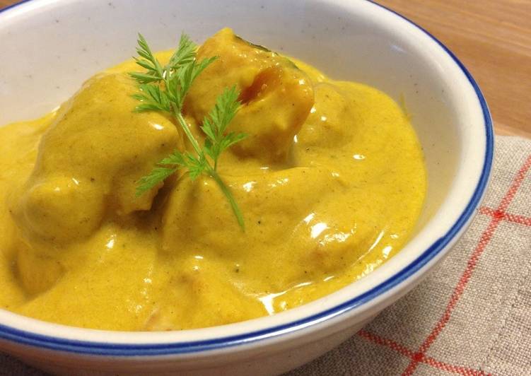 How to Make Recipe of Kabocha Squash and Chicken Breast Curry