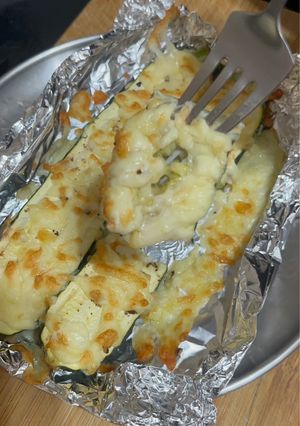 簡單焗烤櫛瓜 的食譜成品照片