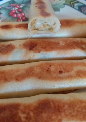 A picture of Chicken Cheese Stuffed Crepes.