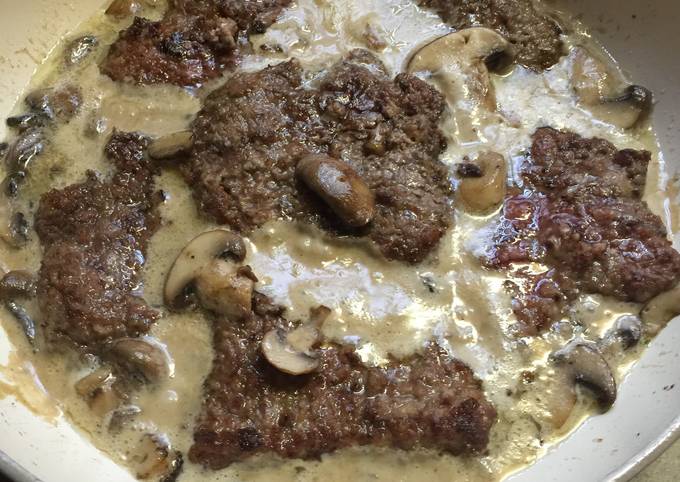 Country Fried Steak With Mushroom Sauce