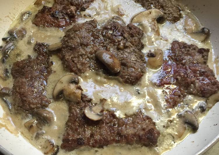 Recipe of Super Quick Homemade Country Fried Steak With Mushroom Sauce