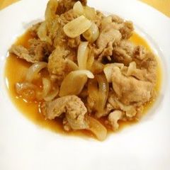 A picture of My Husband Raves about This! Healty Stir-fried Ginger Pork with Onions.