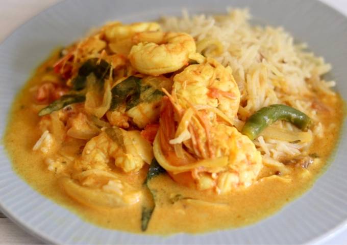 Easiest Way to Prepare Delicious Prawns malabar curry 🦐