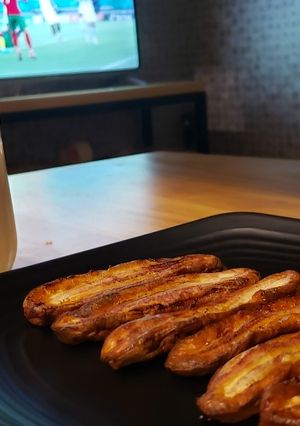Hình của món Chuối nướng nồi chiên không dầu.