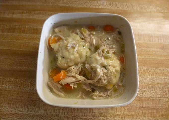 Steps to Make Eric Ripert Lee&#39;s Homemade Chicken and Dumplings