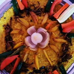 A picture of Red lentils khichuri.