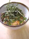 Yukke-Style Tofu Rice Bowl with Shiso