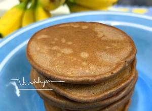 Hình của món Pancake Cacao Chuối Bé Ăn Dặm BLW.