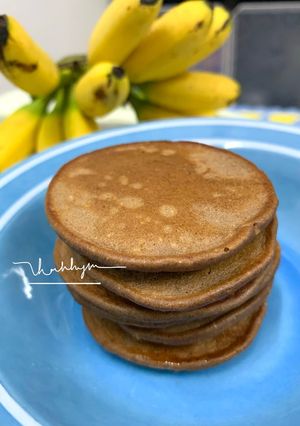 Hình của món Pancake Cacao Chuối Bé Ăn Dặm BLW.