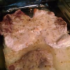 Grill mates baked pork chops A picture of Grill mates baked pork chops.