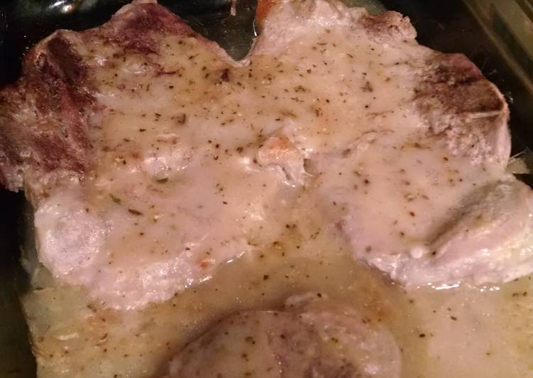 Recipe of Perfect Grill mates baked pork chops
