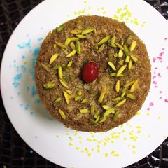 A picture of Coffee Flavoured Eggless Semolina Cake.