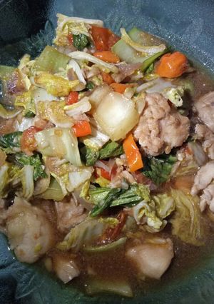 Foto resep Stir-fried chicken with vegetables