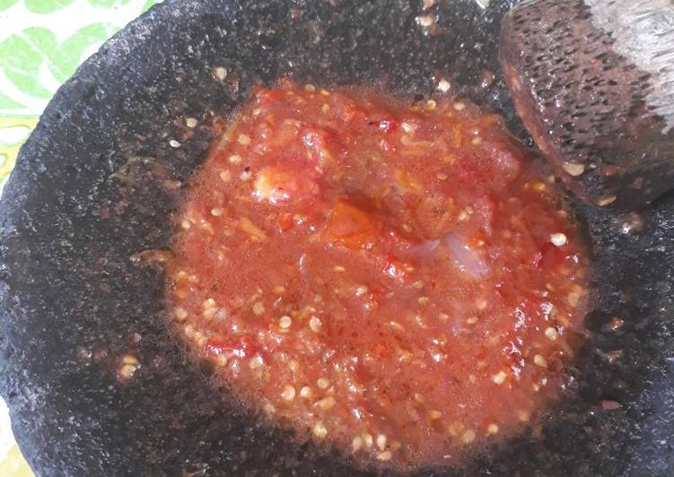 Resep Sambal terasi berau Anti Gagal