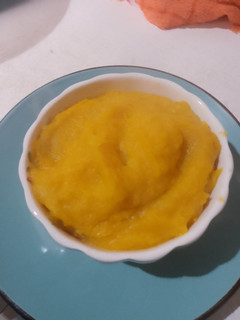 Una foto de Puré de zapallo y papa