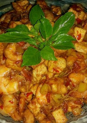 Foto resep Udang kentang tahu asam manis (Ala putri)