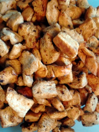 Easy Way Prepare Recipe Toasted Garlic Rye Croutons that is Delicious, Can Spoil the Tongue}