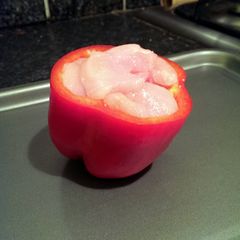 A picture of Sophie's Dinner in a Pepper.