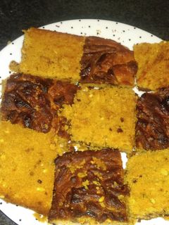 A picture of Peanut butter and nutella bars.