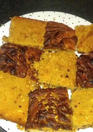 A picture of Peanut butter and nutella bars.
