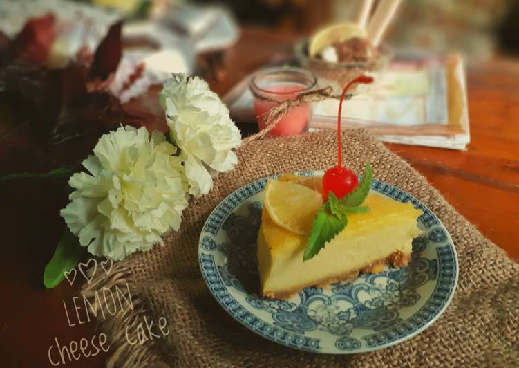 Rahasia Membuat Lemon cheese cake yang Enak Banget