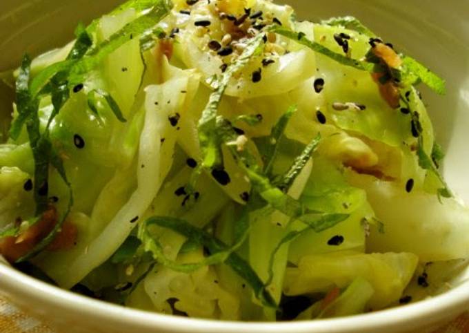 Steps to Make Eric Ripert Easy Oil-free Boiled Cabbage with Umeboshi